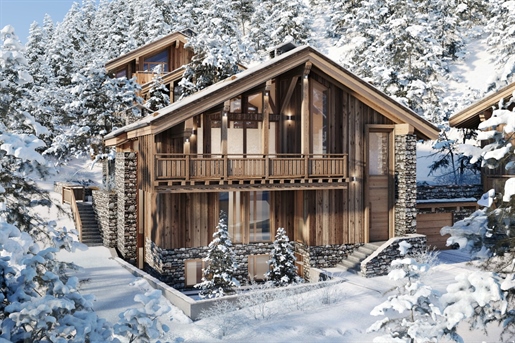 Exquisite off plan 4 bedroom chalet, south facing, 350m to slopes located in Meribel (A)