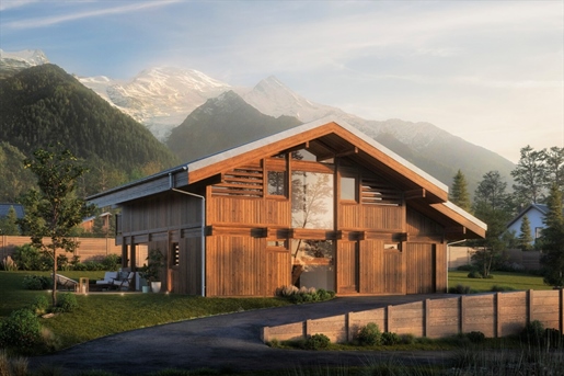 Deux chalets exceptionnels de 4 chambres sur plan avec de superbes vues à vendre à Chamonix (A)
