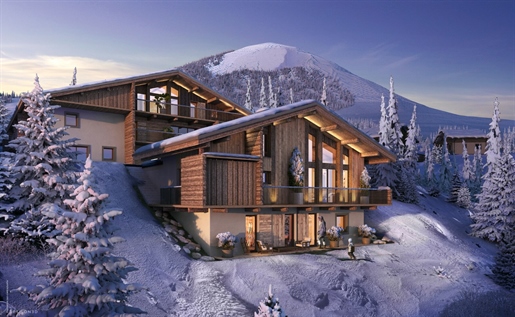 2 amazing off plan 5 bedroom South facing 185m2 chalets to be built in Praz sur Arly (A)