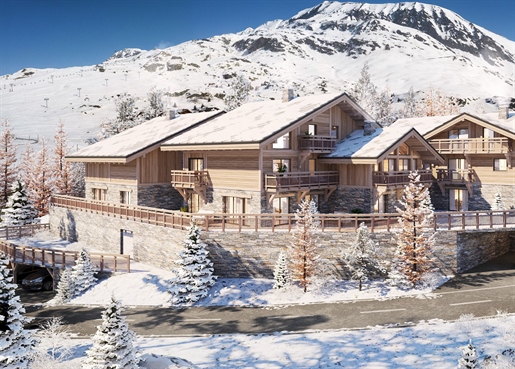 3 bedroom penthouse duplex apartment under construction 80m from the slopes (Ap) (A)