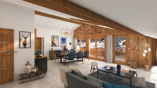 4 bedroom off plan contemporary penthouse apartment for sale in Praz sur Arly (A)