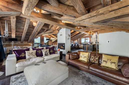 Extraordinary 5 bedroom chalet with breathtaking views just a few steps to ski in and out (A)
