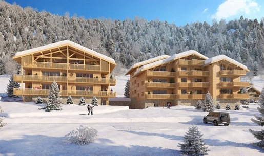 4 bedroom off plan apartments for sale in Chatel just 120m from the lift and slopes in a quiet area