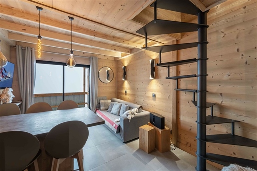 Modern 2 slaapkamer plus alkoof penthouse ski in en uit appartement te koop in Val Thorens (A)