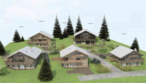 Brand new off plan 4 bedroom ski in and out south facing chalets for sale in St Gervais (A) (Ap)