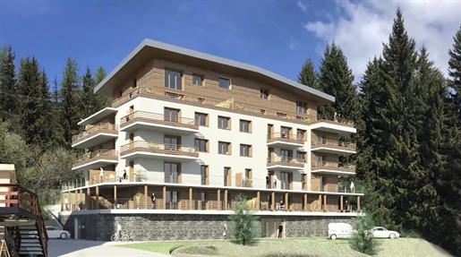 3 bedroom duplex penthouse off plan apartments for sale in Chamrousse close to cable car (A) (Ap)