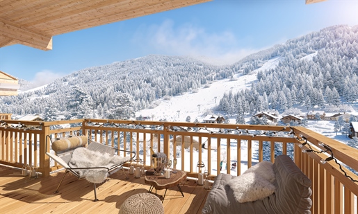 3 bedroom off plan apartments for sale in Chatel just 120m from the lift and slopes in a quiet area