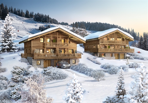 Rare chance to own a ski in and out 3 bedroom chalet situated on the piste in Manigod