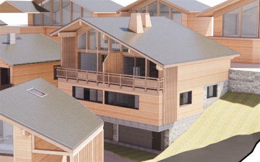 Luxury off plan 4 bedroom chalets to be built in Vaujany with outstanding views (A) (Ap)