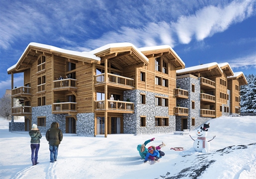 Ski in and out off plan 4 bedroom apartments for sale in Les Gets