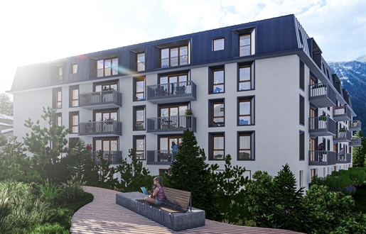 2 bedroom off plan apartments for sale in Chamonix located 3 minutes walk from the main square (A)