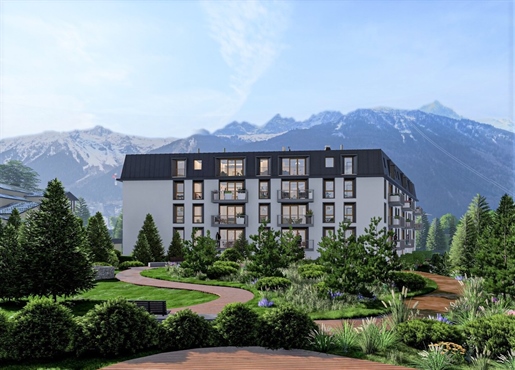 3 bedroom off plan apartments for sale in Chamonix located 3 minutes walk from the main square (A)