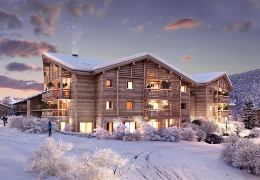 4 bedroom off plan apartments for sale in Les Gets just 50m from the slopes