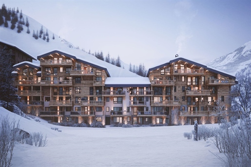 Appartements de luxe en duplex de 4 chambres à vendre à Val d’Isère à 350m de l’ascenseur Solaise