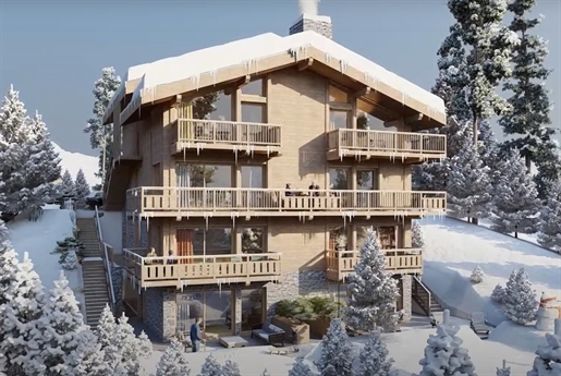 Appartements penthouse duplex de 3 chambres sur plan avec accès direct à l’extérieur 150m du ski