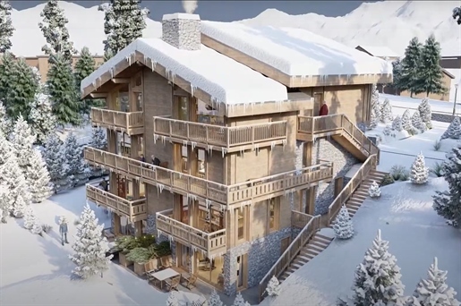 Appartements penthouse duplex de 3 chambres sur plan avec accès direct à l’extérieur 150m du ski