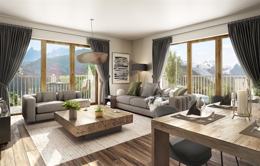 1 bedroom off plan apartments for sale in Chamonix located 3 minutes walk from the main square (A)