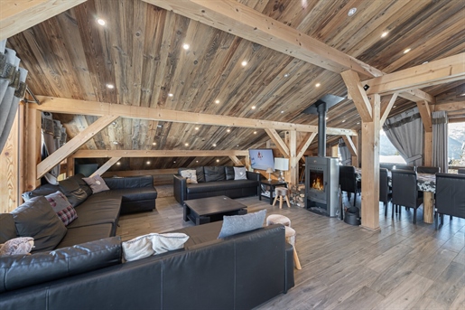 7 bedroom luxury ski in and out chalet for sale in Crest Voland with own pool (A)