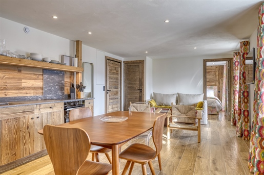 2 bedroom ski in and out fully renovated apartment for sale on the piste in Les Bettaix 1400m (A)