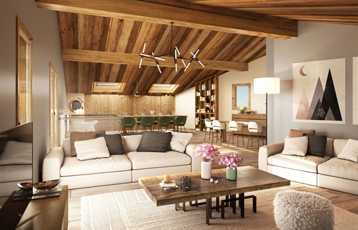 4 bedroom off plan apartments for sale in the centre of Chatel, 600m from Super Chatel lift