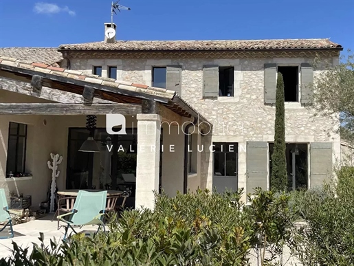 Stone village house with swimming pool and garden in Eygalières