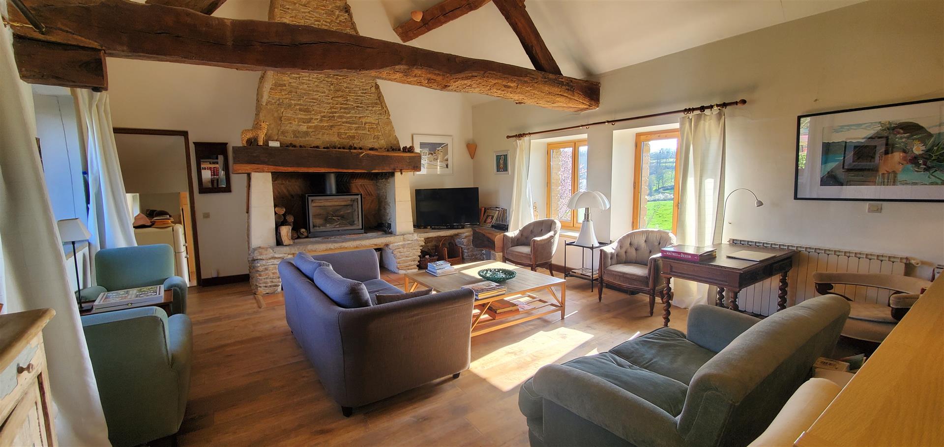 Well restored house on the edge of a pretty village