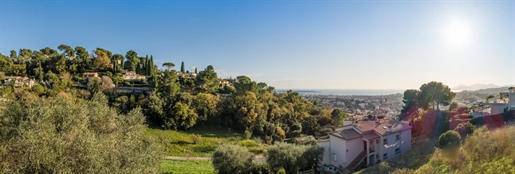 For sale - near Cannes - 5 rooms new top floor sea view terrace and garages
