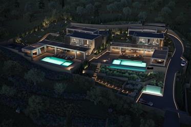 Héraklion Agia Pelagia . A vendre villa de luxe de 243 m² sur un terrain de 2.048 m² avec vue magni