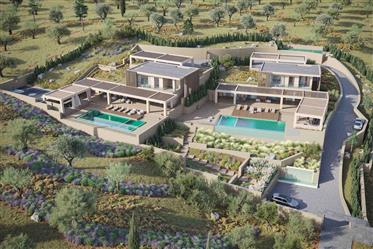 Héraklion Agia Pelagia . A vendre villa de luxe de 243 m² sur un terrain de 2.048 m² avec vue magni