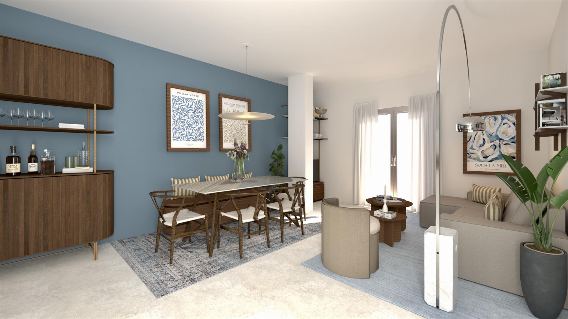 Apartament nou cu două camere și balcon cu vedere la mare – Palazzo “Via Al Capo”, Bordighera Alta