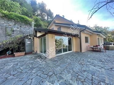 Villa with sea view for sale in Mortola Superiore.