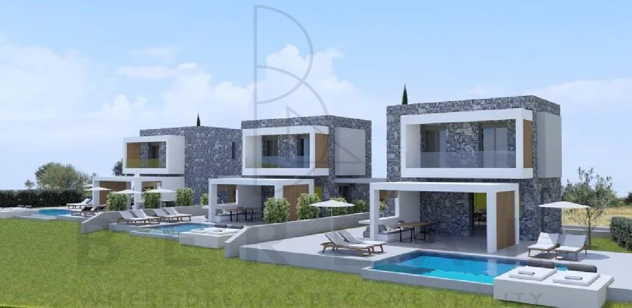 Te koop in Possidi nieuwbouw villa van 160 m² met privé zwembad