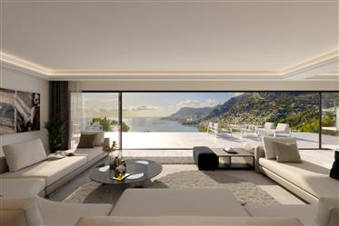 Villa à rénover près de Monaco avec vue sur la mer.