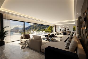 Villa à rénover près de Monaco avec vue sur la mer.