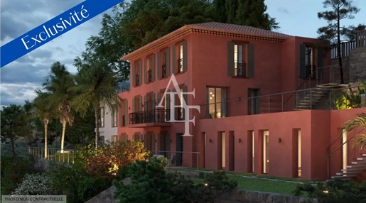 Lovely 126.5m² apartment in Rdj. Panoramic sea view over the Bay of Cannes and the Lérins Islands.