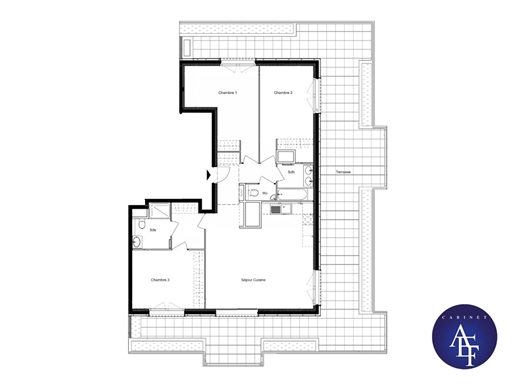 Grand T4 de 100 m² avec magnifique terrasse de 75 m²