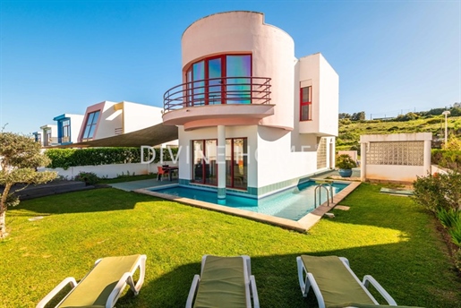 Colorfull eclectic villa with private pool in Albufeiras most sought after area