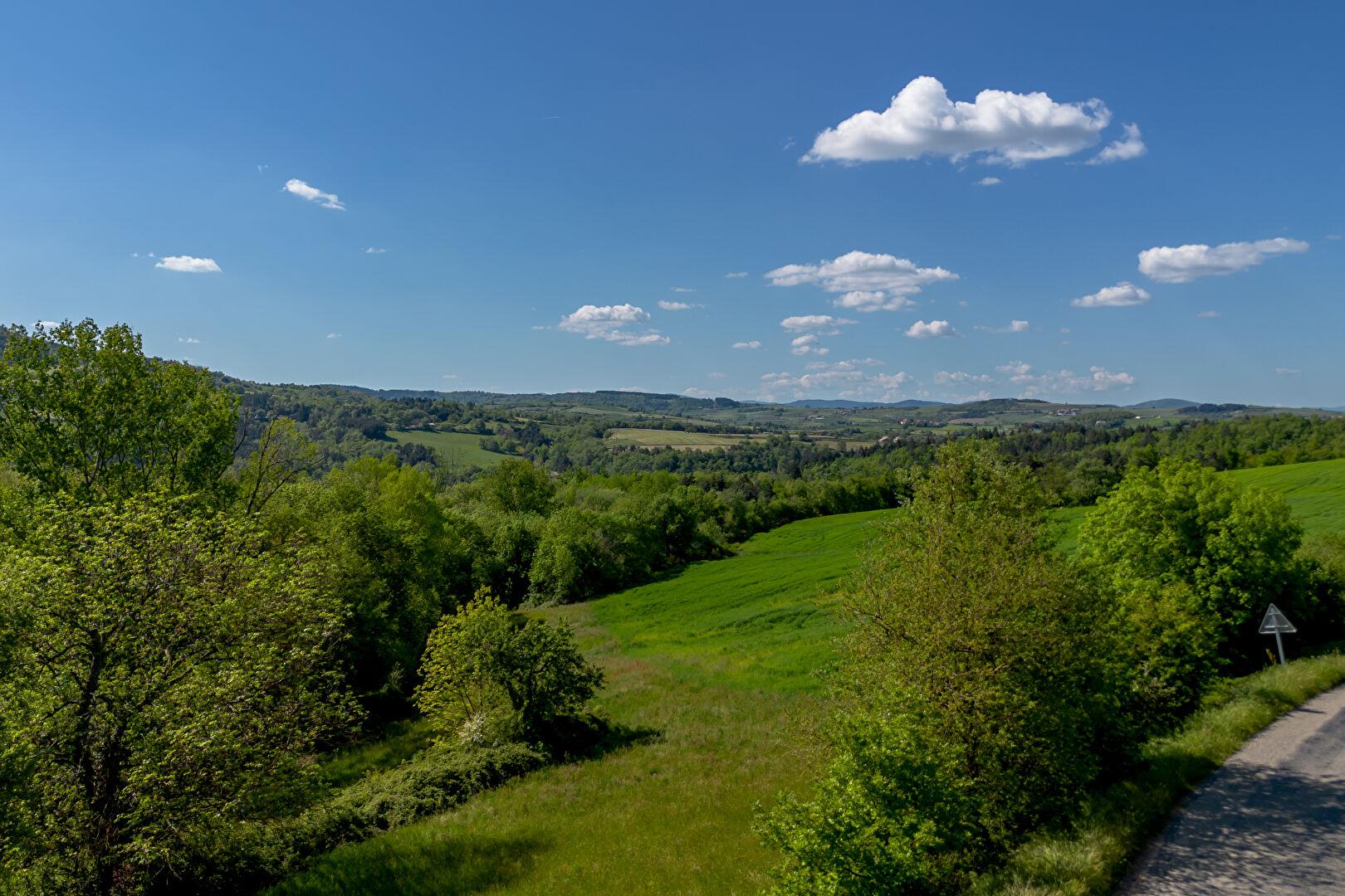 Stone house with view and land, near the Rhone Valley