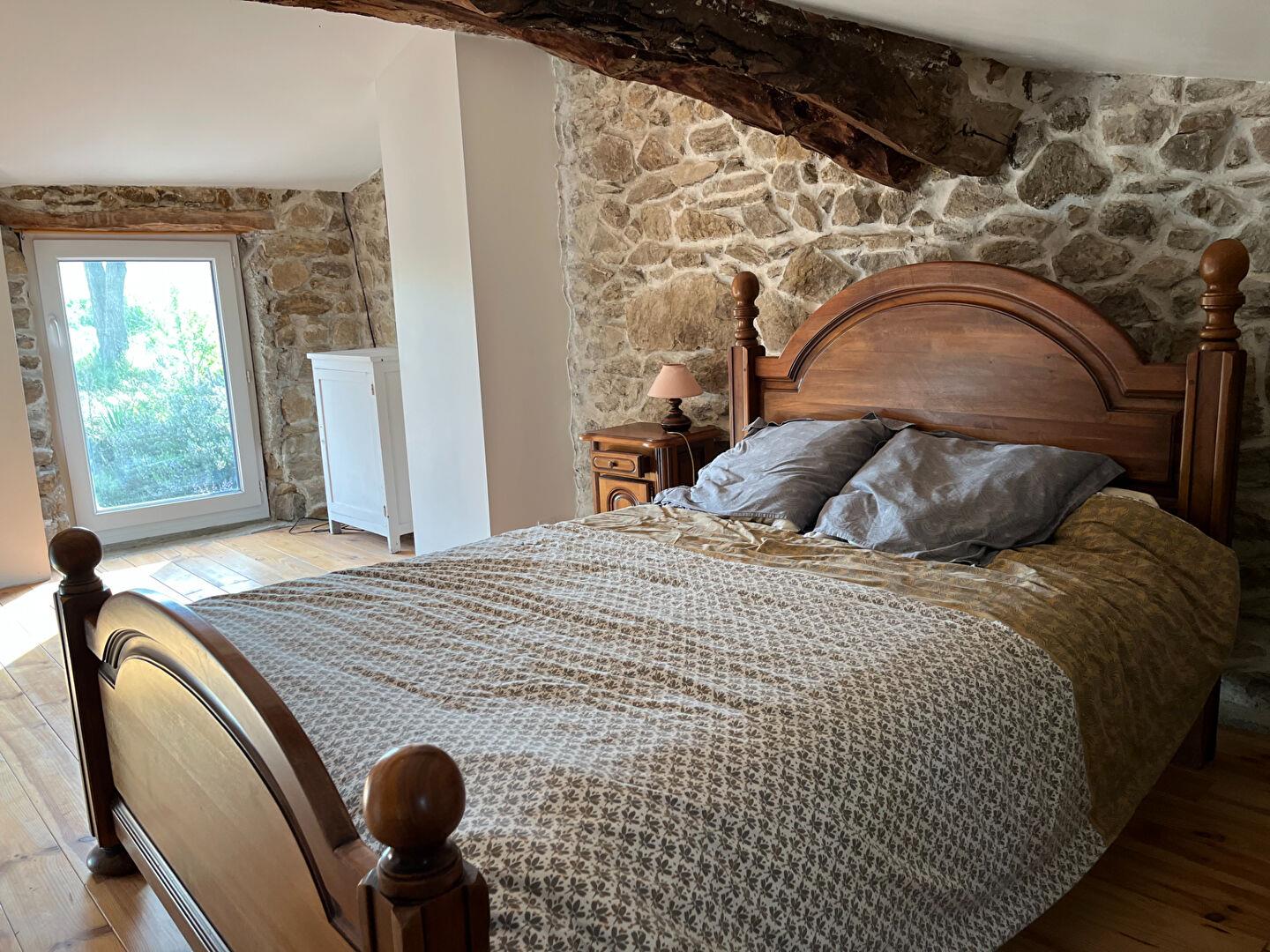 Stone house with view and land, near the Rhone Valley