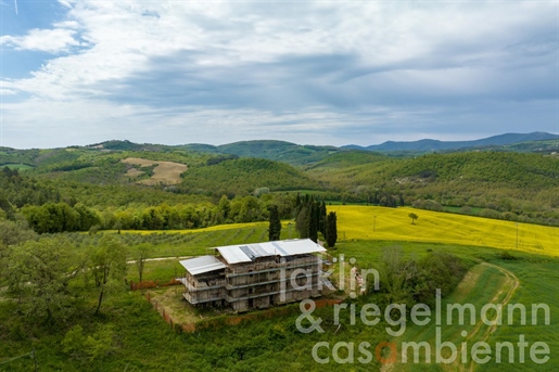 Historical farmhouse with approved renovation project near Todi