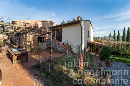 Дом художника с виноградником в долине Амбра между Сиеной и Ареццо