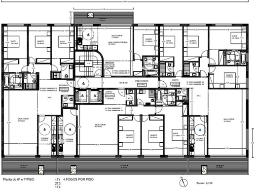 Apartamento de 3 habitaciones con balcón de 37,6 m2, Boavista