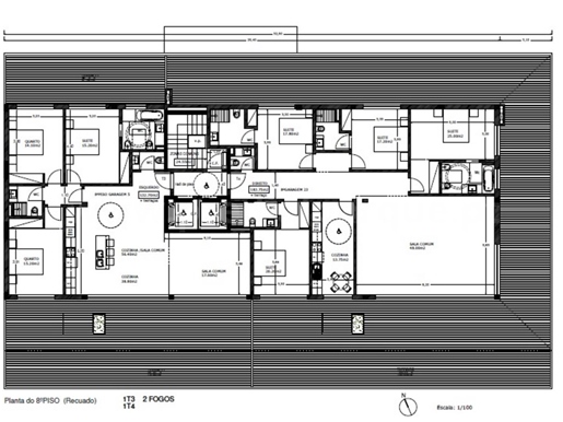 Apartamento T4 com terraço com 192.55 m2, Boavista