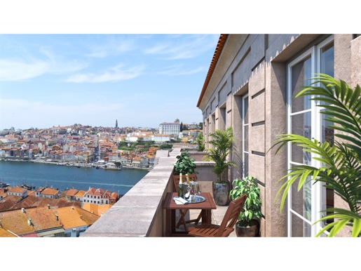 Apartamentos T0, com vistas deslumbrantes sobre o Rio Douro