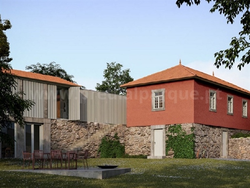 House for recovery, with approved architectural project, Caminha