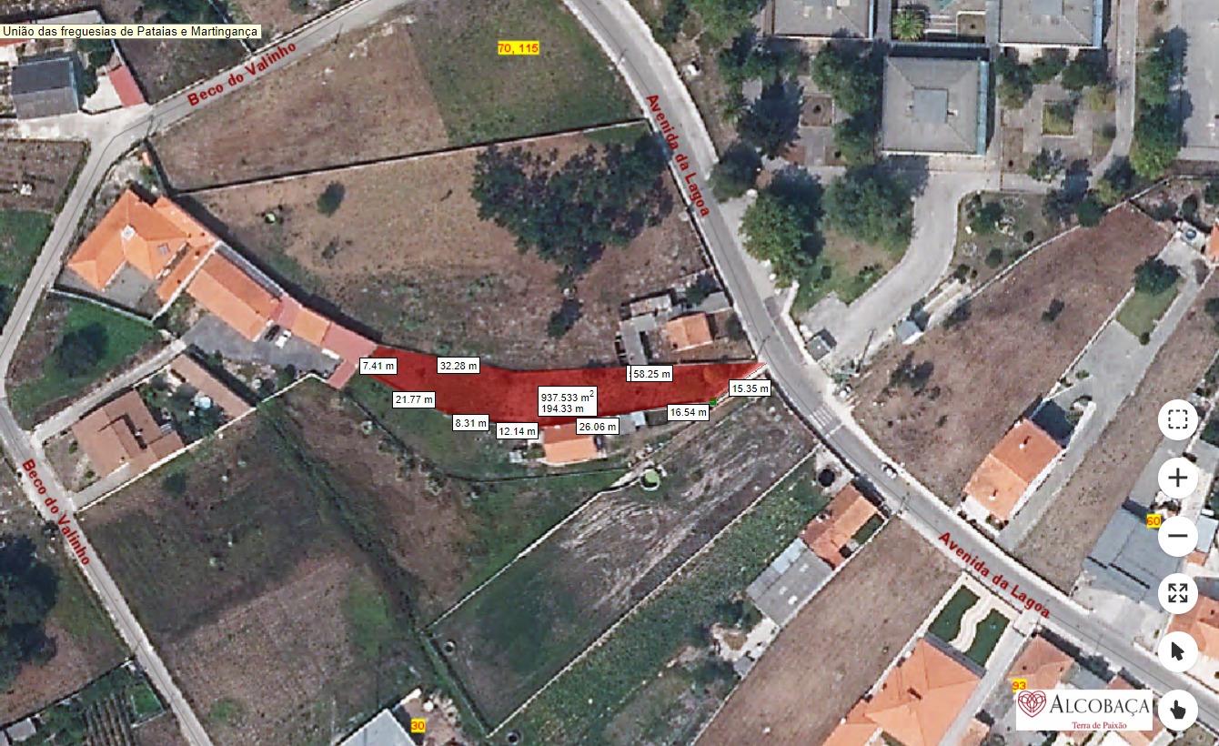 Terreno urbanizável em Pataias, junto às escolas
