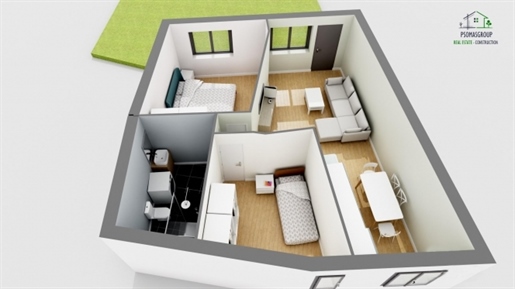 Wohnung, 57 m², zu verkaufen