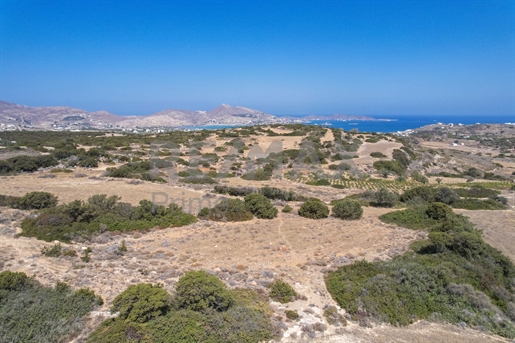 253296 - A vendre à Agios Andreas, Naoussa, Paros, un terrain avec vue sur la mer et possibilité