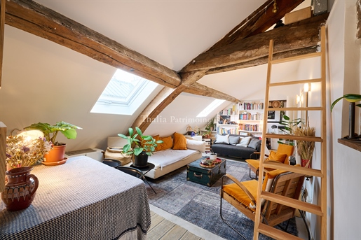 Apartment on the Top Floor of the Rue des Beaux-Arts, in the heart of Saint-Germain-des-Prés - To