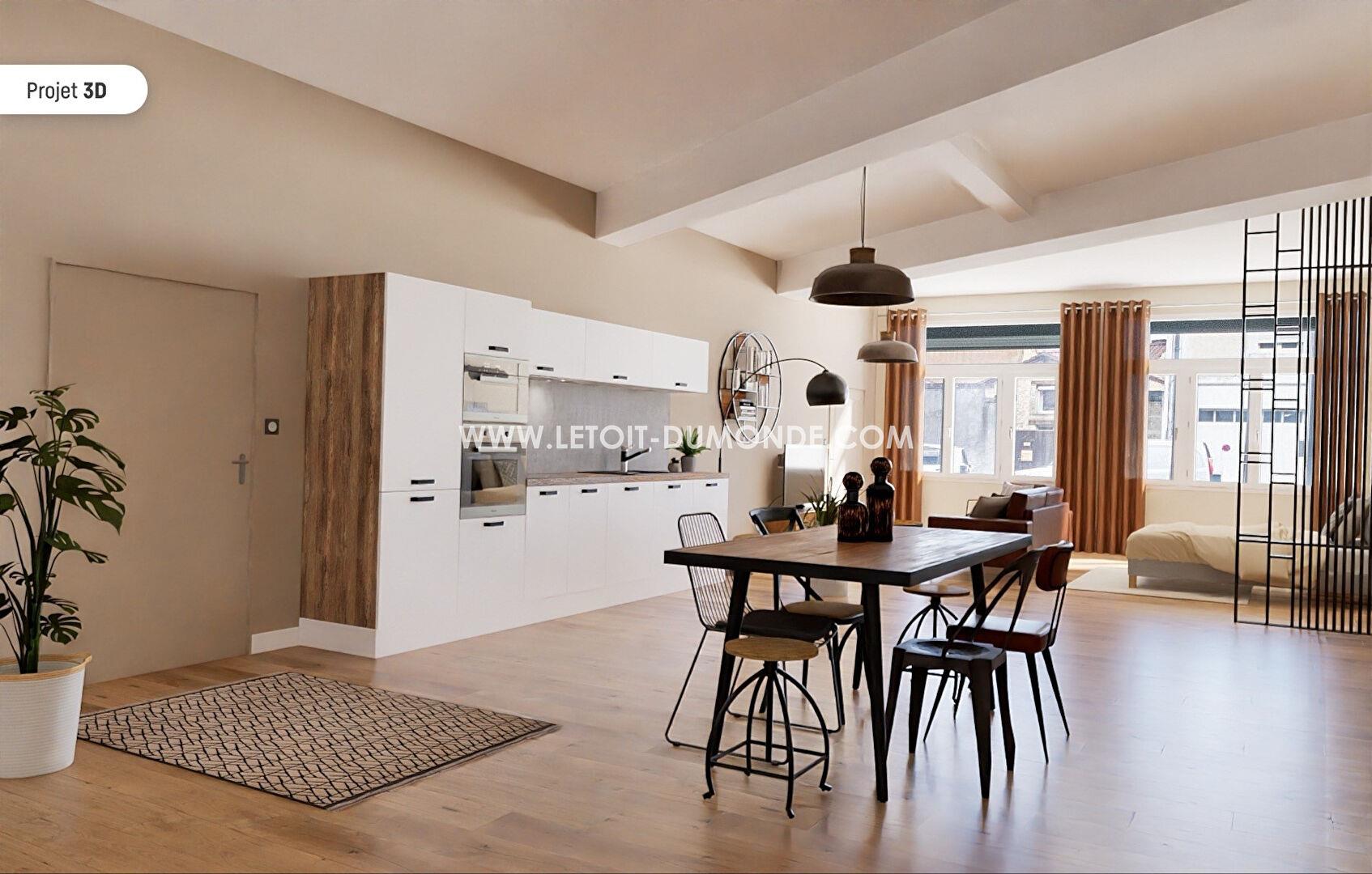 Plateau à rénover avec garage